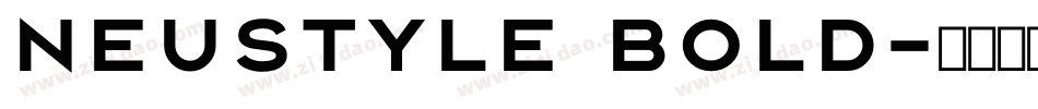 Neustyle Bold字体转换